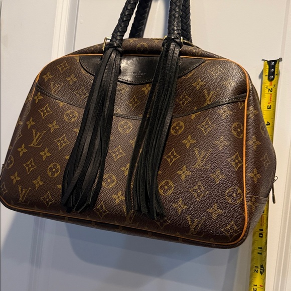 Louis Vuitton VINTAGE BOHO Brown & Black Monogram Handbag - Used Great Condition - Picture 10 of 16